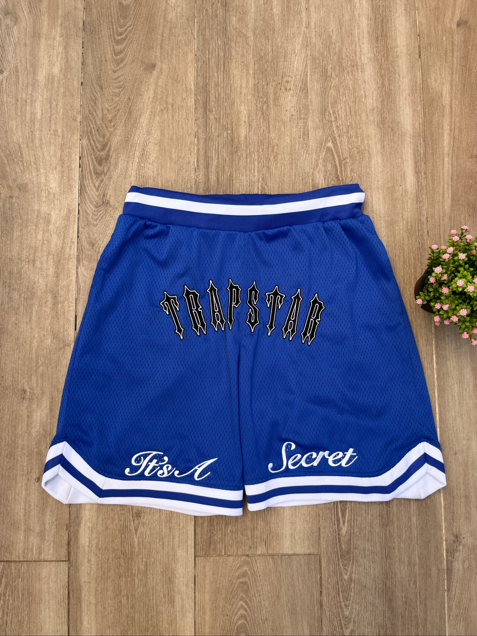 Pantalón Trapstar | Mesh Basketball Shorts | Azul | Talla L